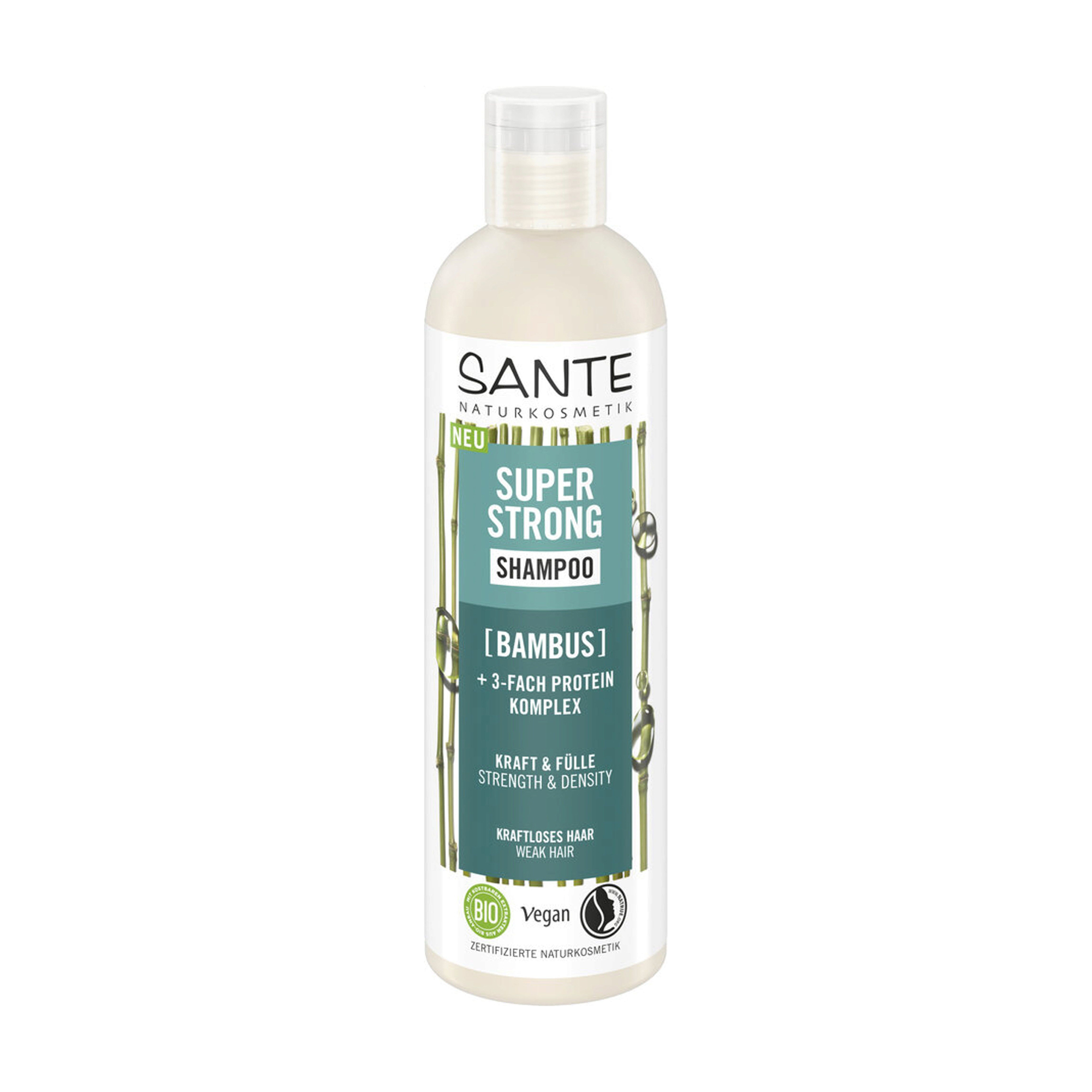 Зміцнювальний шампунь для волосся Sante Super Strong Shampoo з бамбуком, 250 мл